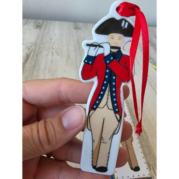 White House Fife musician porcelain ornament RARE Xmas drum corps army president - Picture 2 of 6